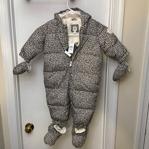 GAP Baby Leopard Print Snowsuit